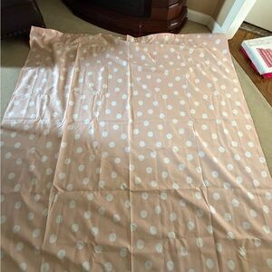 Polka Dot Shower Curtain- Blush Pink and White